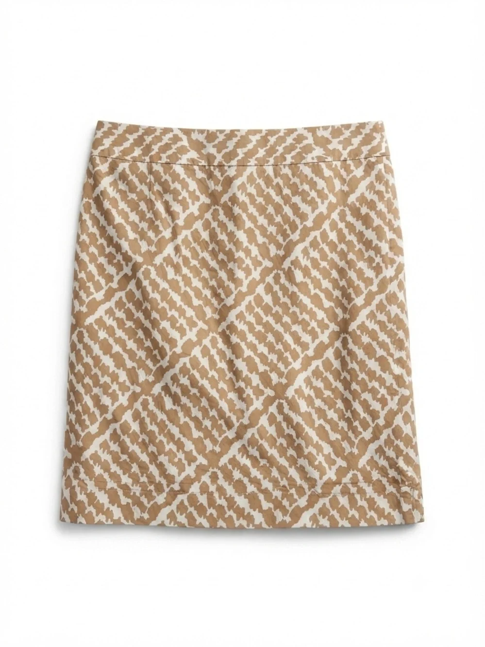 J. Crew Tan Patterned Pencil Skirt 12